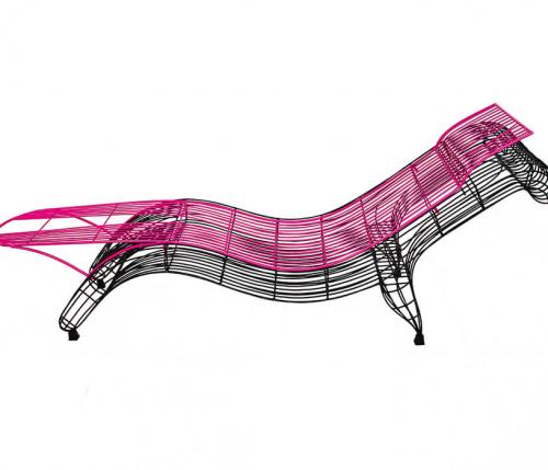 Chaise longue+jolly - serie minimalisti
