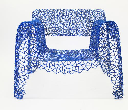 Transparent - blue armchair