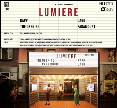 LUMIERE - Un cinema sperimentale nel cuore di Milano illuminato da OLEV