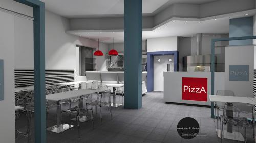 Arredamento contract_progetto arrredamento locale pizzeria 