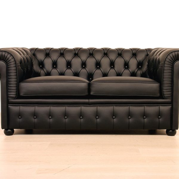 Divano Chester due posti nero