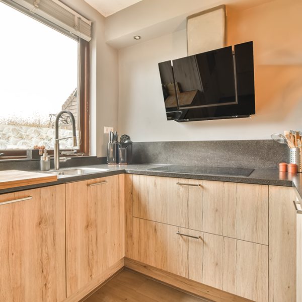Kitchen with contemporary appliances