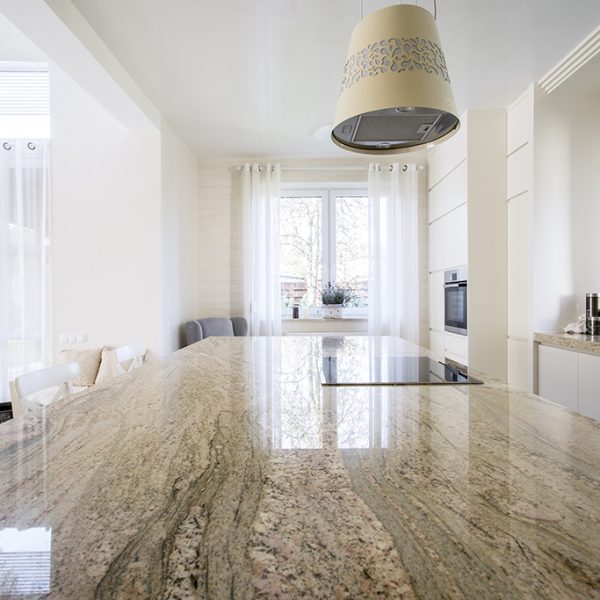 Granite worktop inside apartment